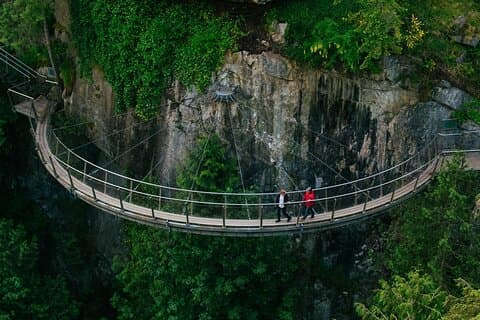 Vancouver en Capilano hangbrug, een zachte avontuurlijke tour
