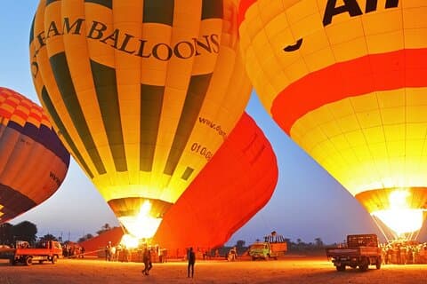 Luxury Sunrise Hot Air Balloon Flight & West Bank Exploration