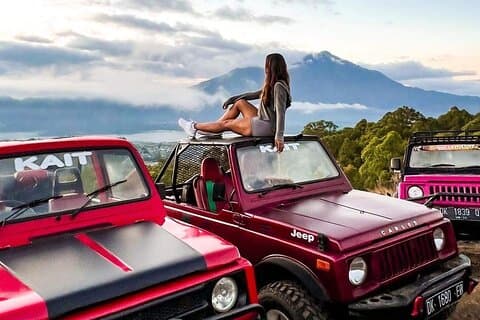 Mount Batur Jeep Soloppgang og Natural Hot Spring Tour