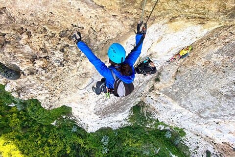 Experiencia de vía ferrata en Giorré