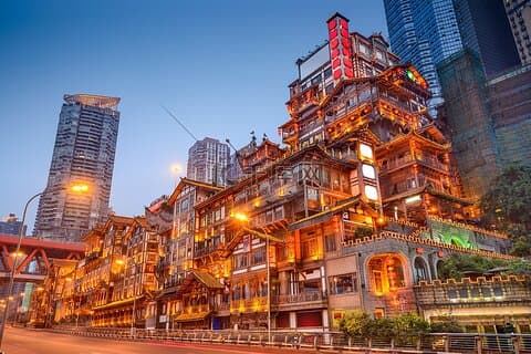 Chongqing privatbil guidad flera dagars tur