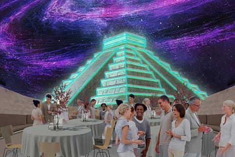 Middag og show på Mayan Planetarium i Chichén