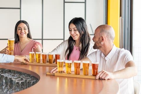 Brewery Experience with Beer Tasting and Transport