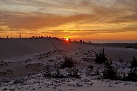 Breathtaking Sunset at Mui Ne Sand Dunes from Ho Chi Minh