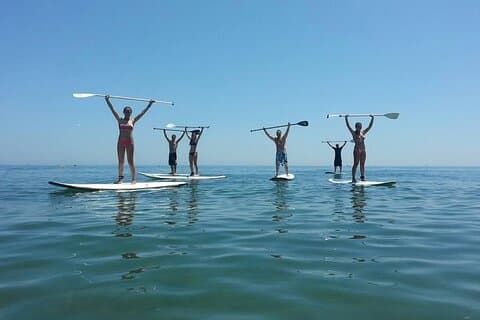 Stand Up Paddling Boarding Tour und Paella-Mittagessen in Valencia