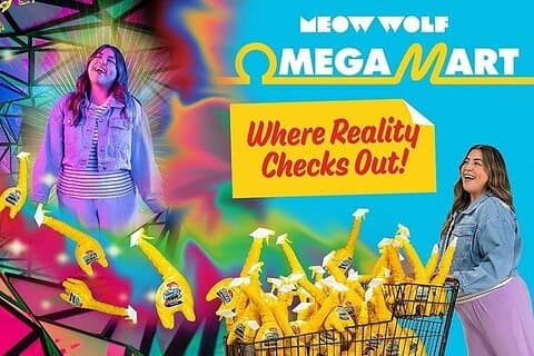 Omega Mart de Meow Wolf na AREA15