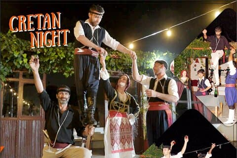 Tarde cretense con cena tradicional y espectáculo de danza