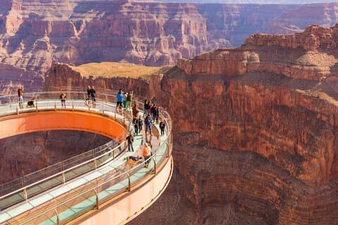 Grand Canyon + Hoover Dam View + Wi-Fi (Opções para caminhada/almoço)