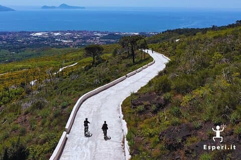 Naples: E-Bike Rental on Vesuvius with Crater Access