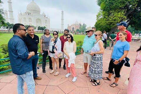 Fra Delhi: Samme dag Taj Mahal tur med bil