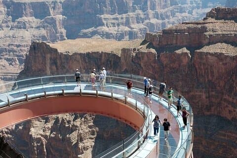 Karta över Grand Canyon West