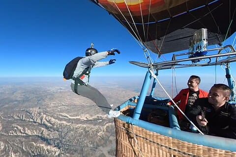 Balão de ar quente Skydive em Cappadocia