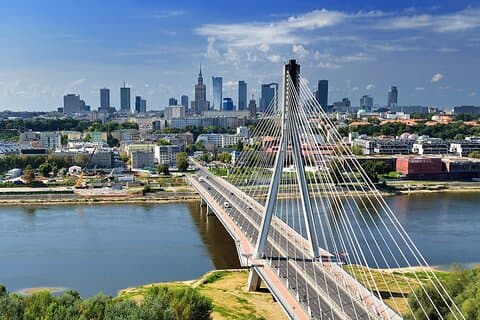 Private transfer from Gdansk to Warsaw with 2h of Sightseeing