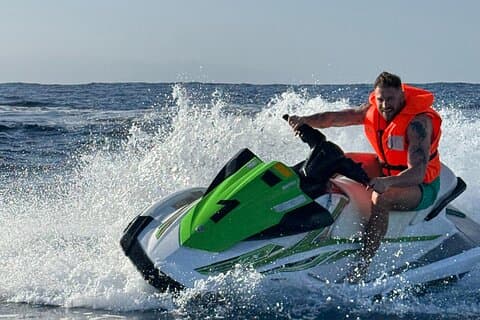 1 Persoon Turbo Jet Ski rit in Tenerife Zuid met Pick Up