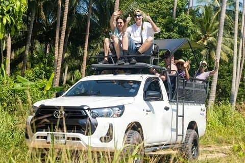 Koh Samui Privé 4x4 Jungle Safari en Tempel Dagtour