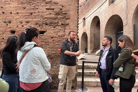 Plataforma subterránea o de arena del Coliseo