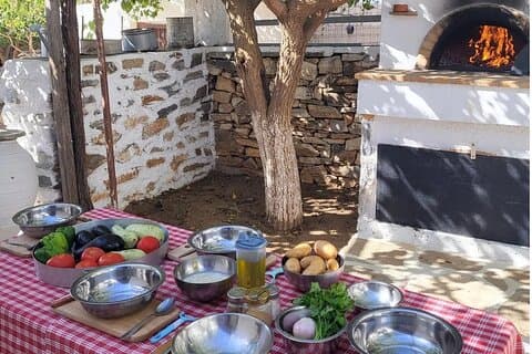 Naxos experiência de aula de culinária tradicional privada