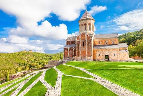 Vanaf Tbilisi Kakheti wijntour naar Bodbe Sighnaghi en Telavi