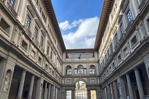 Privat visning av Uffizierna Mästerverk i Florens
