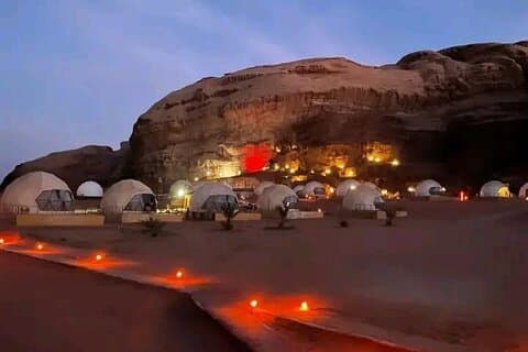 2 dagers Amman Petra, Wadi Rum, Dødehavet (Bubble) opplevelse