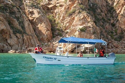 Glass Bottom Boat to the Arch and Lovers Beach: Optional Pickup