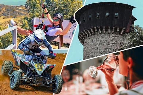 Tirana Adventure Petrela Castle ATV Zipline og vinsmaking