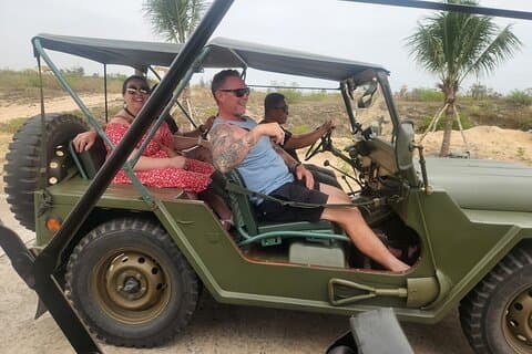 JEEP TOUR -HOI AN Plattelandsleven met 3 dorpen en mand boot