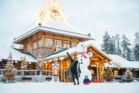 サンタクロース村で撮影
