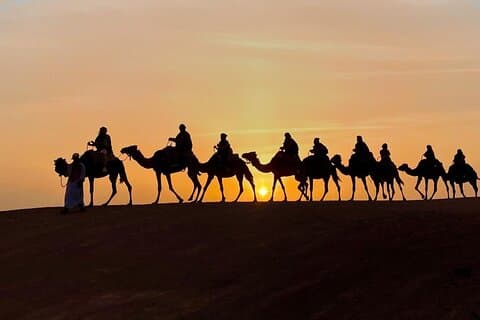 Fra Marrakech: Sunset Camel Ride i Agafay-ørkenen