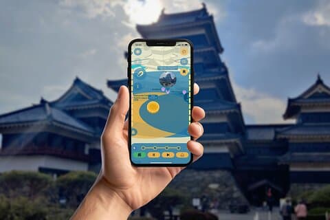 Matsumoto dage GPS App Walking Tour Mobil spil