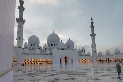 Majestueuse Grande Mosquée d'Abou Dabi et expérience Qasr Al Watan