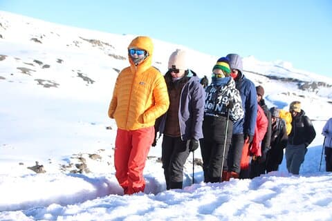 6 Tage Machame Route Kilimanjaro Gruppe Wanderung und Klettertour
