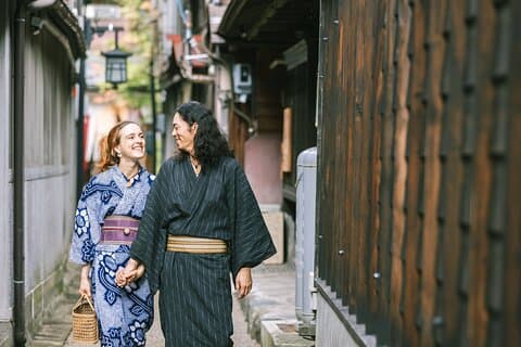 Fototour mit Yukata in Kiso, Nagano