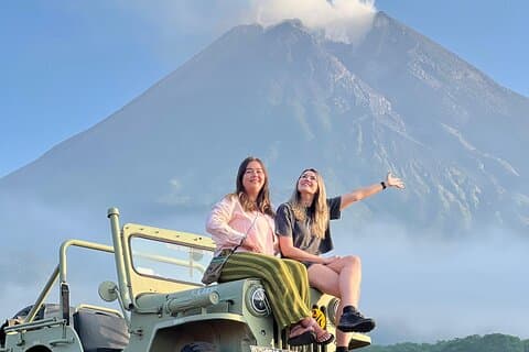 Yogyakarta Mount Merapi med Jeep 4X4 och Dolda pärla vattenfall