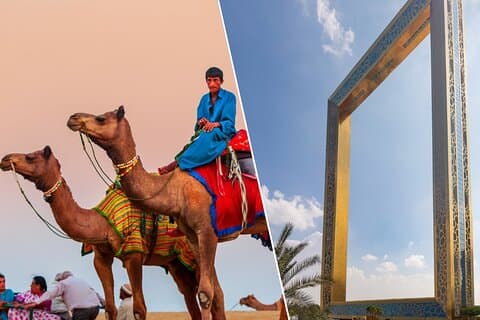 Alleen tickets voor Combo Dubai Desert Safari en Dubai Frame