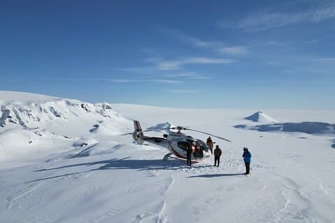 Brand- och ishelikoptertur: Glaciär och Hengill geotermiskt område