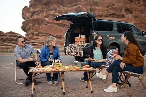 Red Rocks Heckklappe und privater Transport