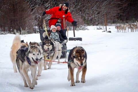 Winter in Ushuaia: sneeuwschoenen, sneeuwscooter- en sleetochten