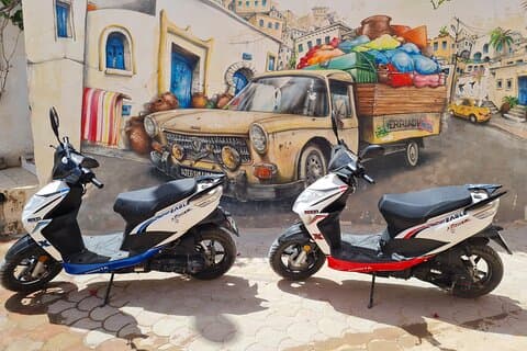 Scooter Tour of Djerbahood and HoumetSouk