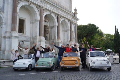 Rom Fotografieservice mit Fiat 500 Oldtimer
