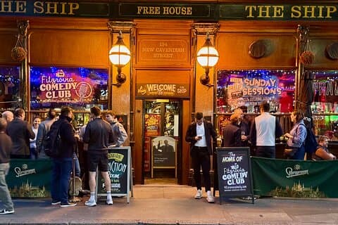 Experimenta Fitzrovia Comedy Club en Londres