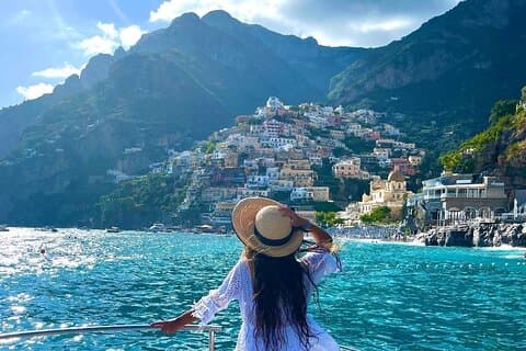 Experiência de barco privado na Costa Amalfitana a partir de Positano ou Praiano