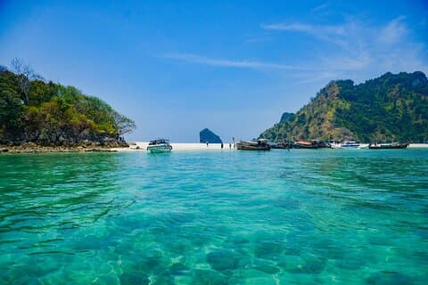Dagstur till Krabi 4 Islands med snorkling och strandlunch