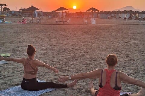 Sunset Pilates on the Beach Tigaki Kos