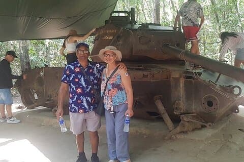 Privates halbtägiges Cu Chi Tunnels Abenteuer