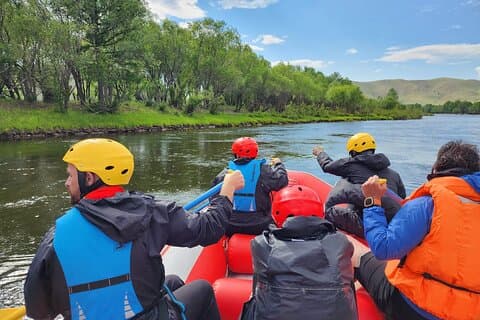 Aventura privada de rafting en el río Mongolia