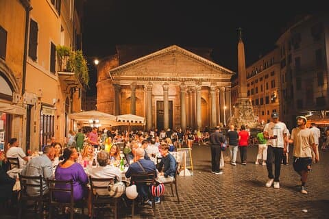 Visite à pied romantique du crépuscule de Rome