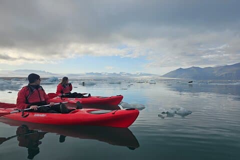 Glacier Combo Kayking an der Glacier Lagoon und Glacier Hike