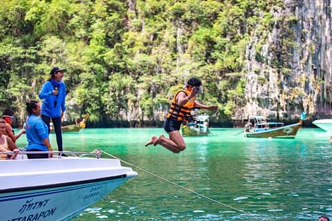 Phuket Phi Phi Maya Bay og Khai Islands Snorkeling med speedbåt