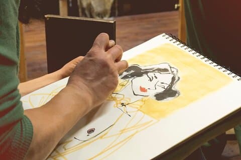 アペリティーボでミラノアトリエで人生デッサン体験